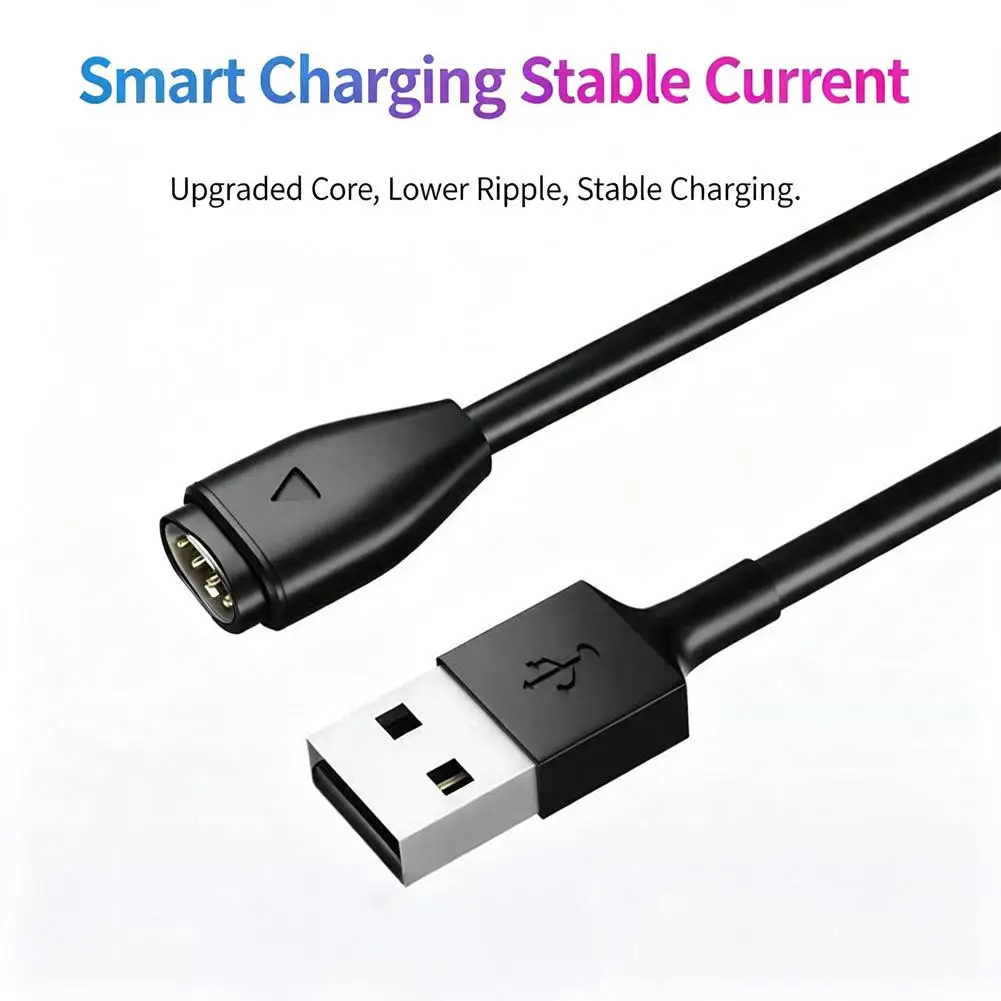 100cm USB Fast Charging Cable For Garmin Fenix 7 6 5 Venu 2 Instinct Vivoactive 3 Replacement Smart Watch Charger
