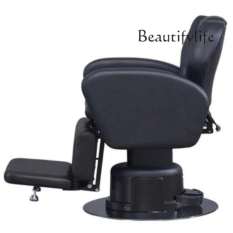 

Hair salon special barber chair can be reclined electric lift chassis beauty advanced designer model