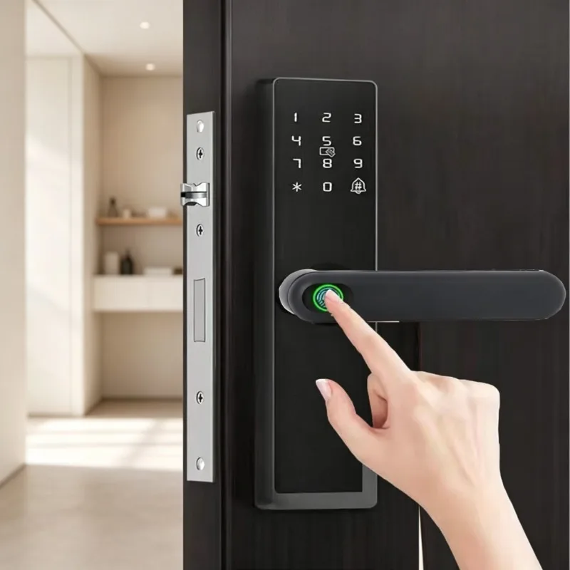 Fingerprint-Patterned Silicone Door Knob Covers Impact-Resistant Scratch-Resistant Door Knob Protectors Suitable for Smart Locks