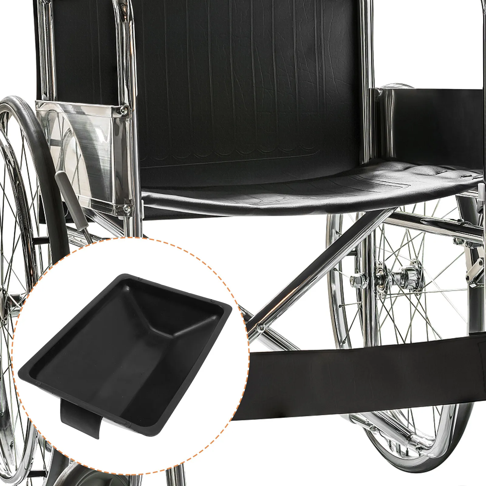 

Thick Wheelchair Potty Commode Universal Pull Out Portable Urinal for Elderly Adult Handicap Reusable Bedside Toilet for Home