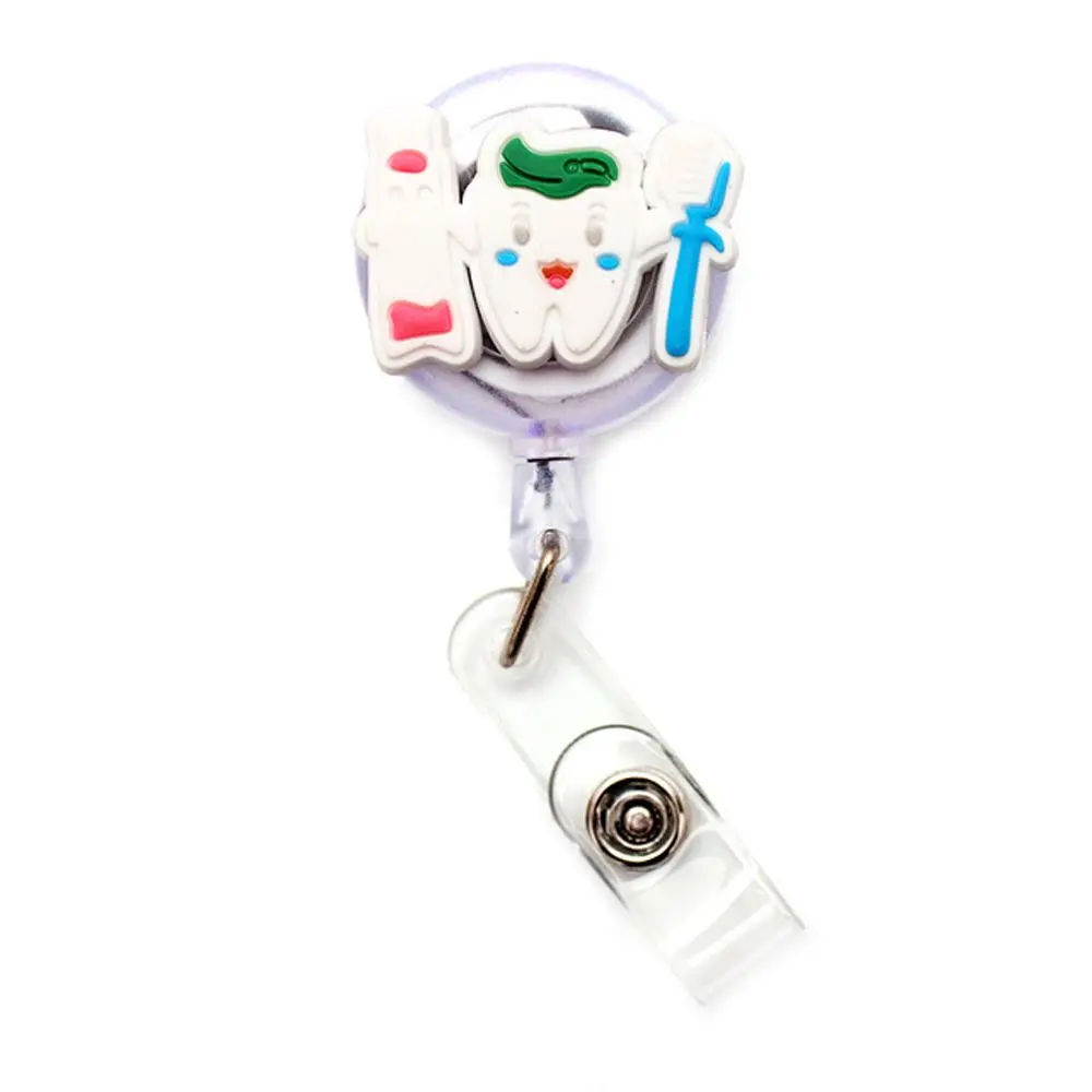 Nurse Doctor Name Card Holder Work Card Clips Hospital Badge Holder ID Card Clips Nurse Badge Holder Retractable Badge Reel