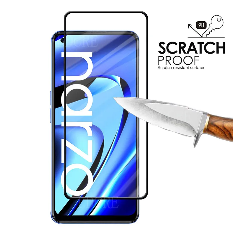 4-in-1 For Realme Narzo 50 Pro 5G Glass For OPPO Realme Narzo 50 Pro Glass Screen Protector For Realme Narzo 50 Pro Lens Glass