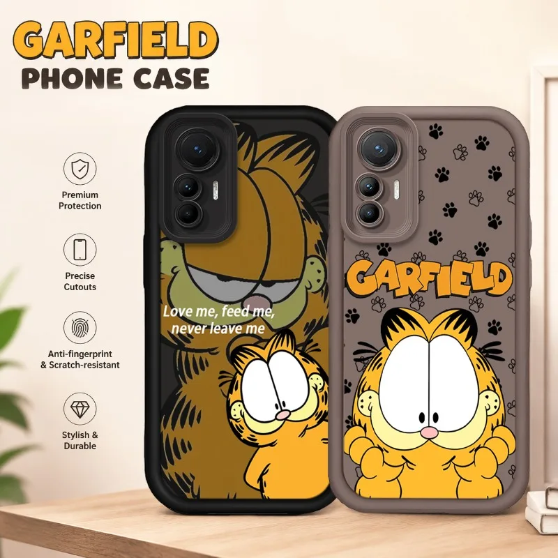 Coque de protection pour Xiaomi Poco X7 X6 NEO X5 X3 F8 F7 Ultra F6 F5 Pro F3 M8 M7 M6 Pro 4G 5G M5S, motif chat à poils courts exotiques, chaton GARFIELD