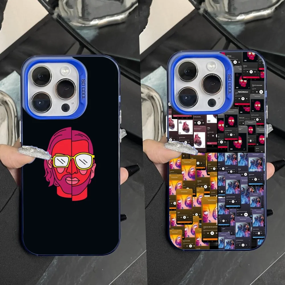 

PNL Rapper Group Phone Case For iPhone 16,15,14,13,12,11,Pro,Max,Plus,Mini,XS,SE Anti Fall Blue Matte Hard Bumper