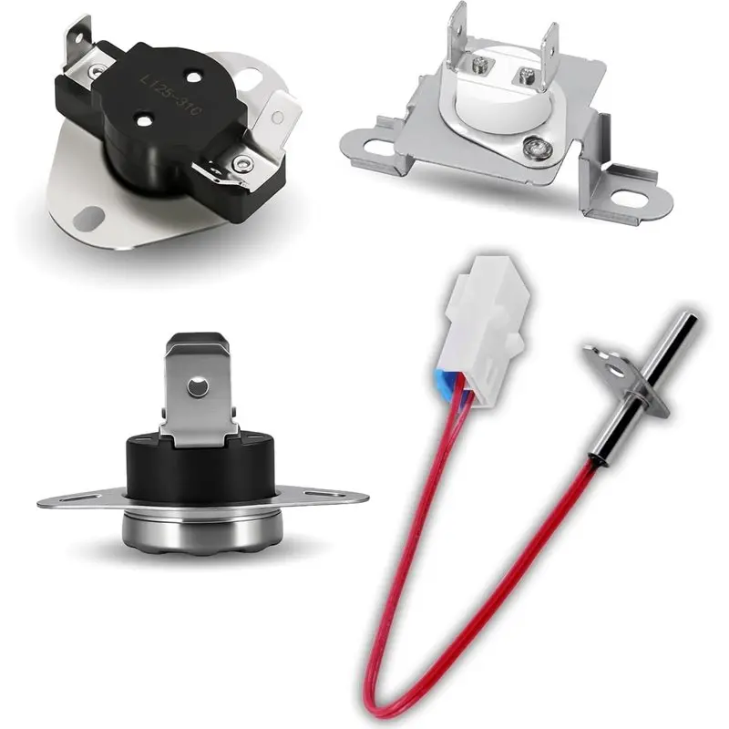 A98M 6931EL3002M 6931EL3003D 6931EL3001F 6323EL2001B Dryer Thermostat Kit Fit For Kenmore DLE3050W, Thermal Fuse