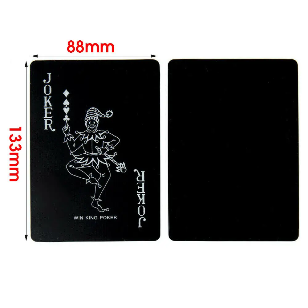 Black blue Playing Card Poker Game Deck red Poker Suit Plastic Magic Waterproof Deck Of Card Magic Water Gift Collection