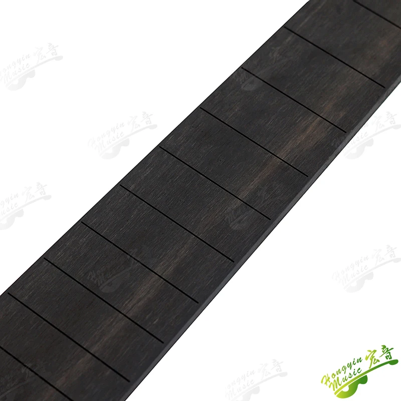 

Custom Ebony rose Fingerboard for Electric Bass Cutting Threading Grooving Sound Point Inlay Polishing Service