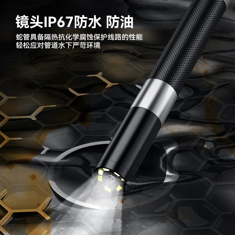 2MP 1080P 8mm 2in1 For Android ISO 360Degree Steering Endoscope Camera Articulate CMOS Borescope Digital Microscope