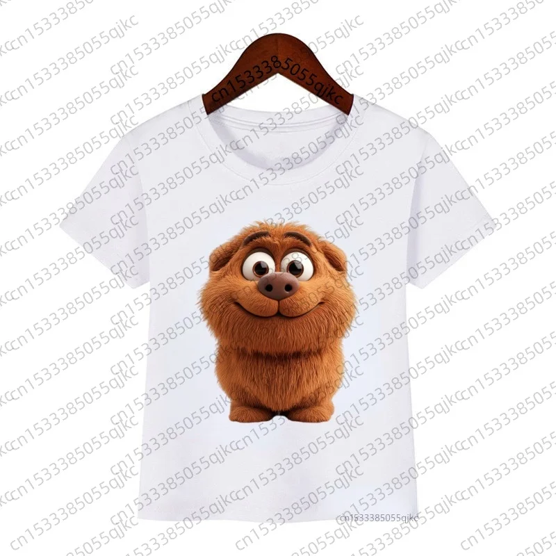 Childrens 3D Animal Graphic Tee Soft  Shirt Cute Cartoon Print Top for Toddler