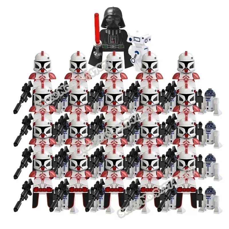 Hot Toys Star Wars 21 pezzi Republic Commando 501st Building Blocks TV6109 TV6106 Trooper Force 99 Hunter Crosshair Wrecker Brick