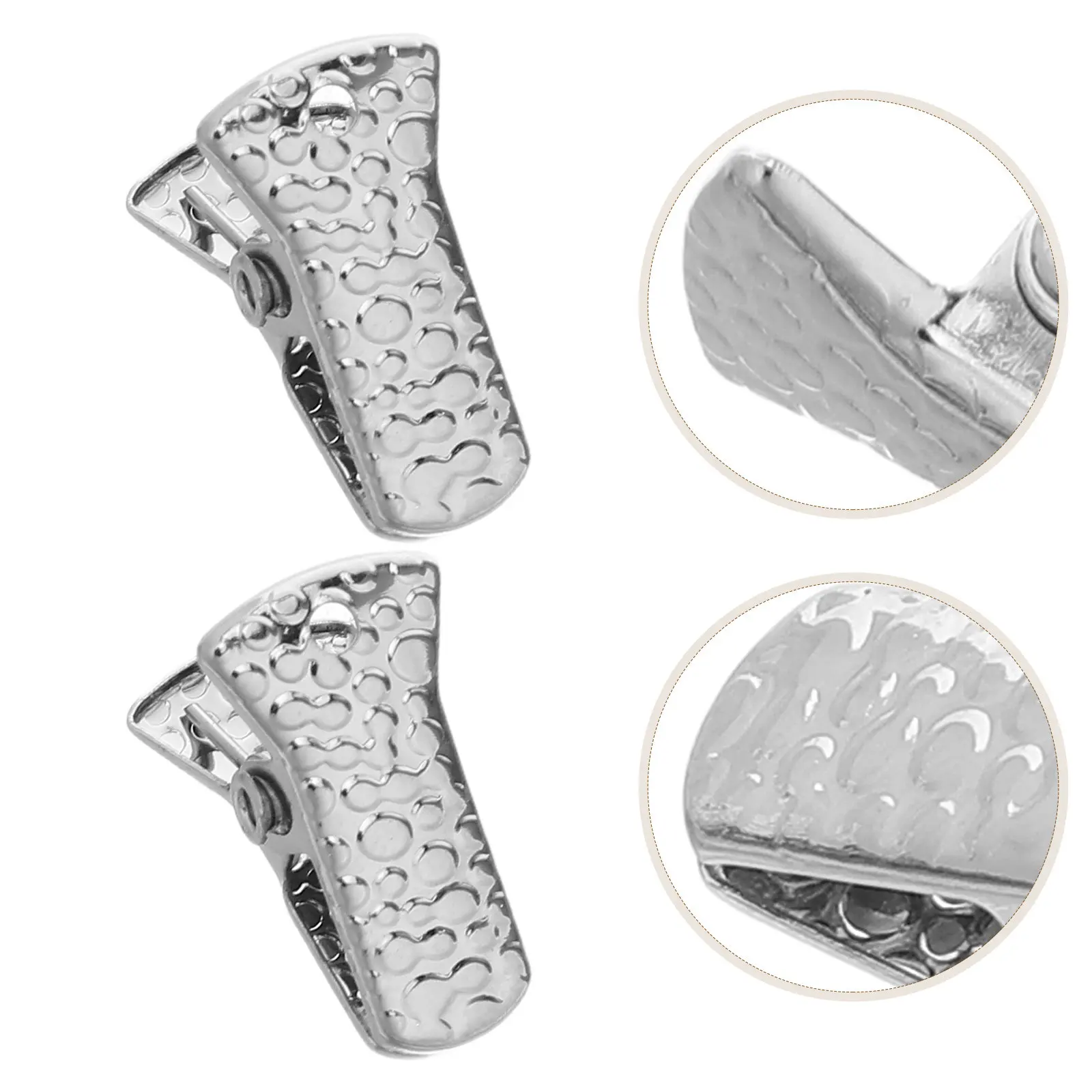 100Pcs Silver Mini Alligator Clips Small Metal Spring Clamps DIY Craft Alligator Clips for Embroidery Pattern Fixing Handmade