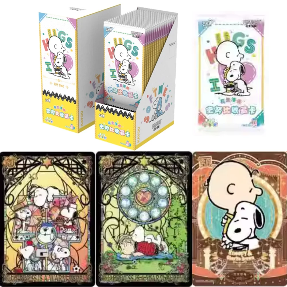 KAYOU Genuine Peanuts Snoopy Card Peanuts Pack Rare SE Card  Anime Same Style Collectible Card Toys Gifts