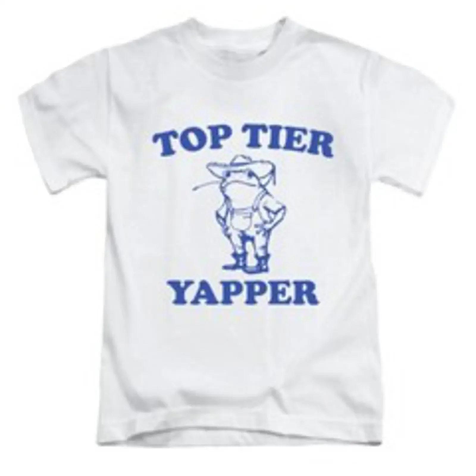 Top Tier Yapper Erwachsene T Shirt Lustig Meme Viral Oberteil Neu Frosch vintage Washed Unisex Soft fashion Comfortable