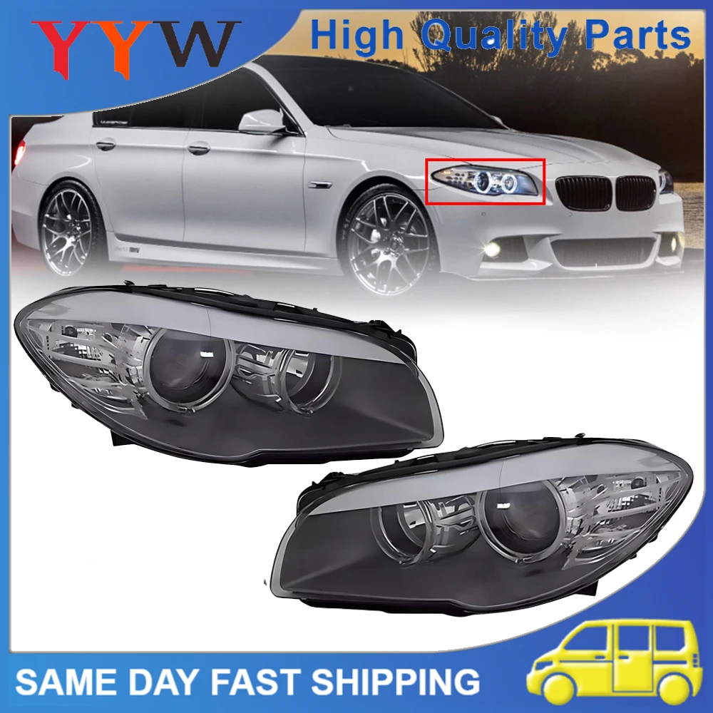

1Pair NEW Car Font Halogen Headlights Left Right Side For BMW 5 Series F10 F11 Headlight Saloon 2010-2013 Car Accessories