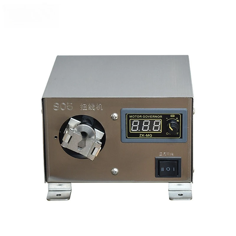 Electric wire twisting machine, wire rubbing machine, wire twisting machine