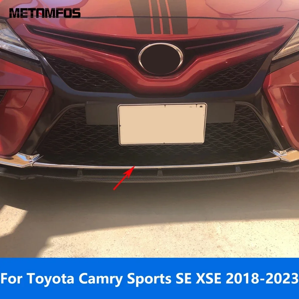 

For Toyota Camry Sports SE XSE 2018-2021 2022 2023 Chrome Front Bumper Trim Body Kit Diffuser Splitter Accessories Car Styling