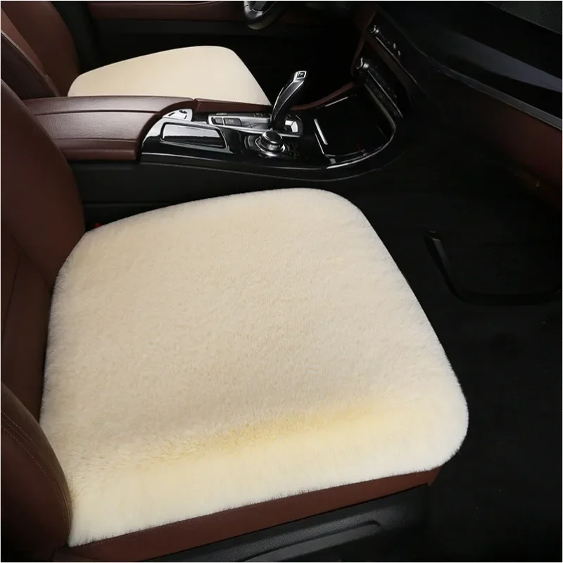 Universal Winter Plush Fur Winter Warmth Thick Car Seat Covers interior Automobiles Seats Cover Mats Auto Seat-Cover Cushion