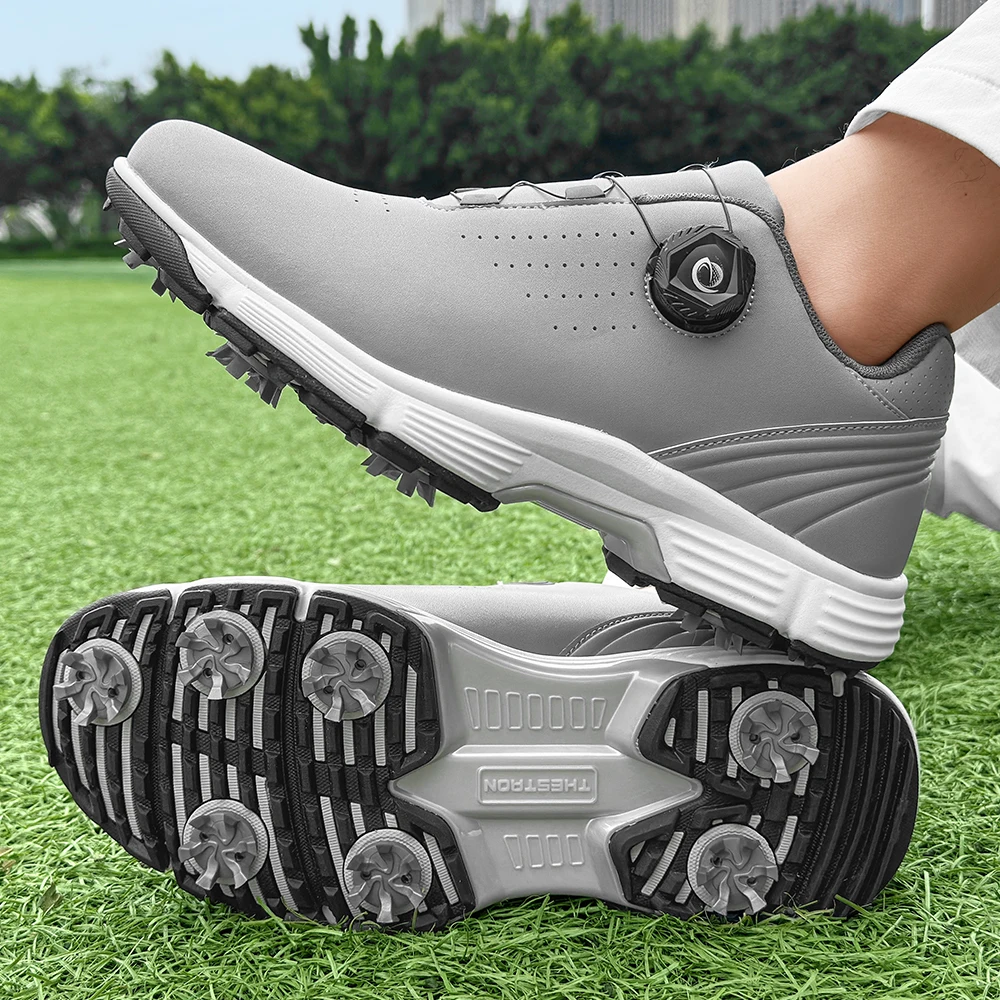 

New Waterproof Men Golf Shoes Professional Lightweight Golf Sneakers Comfortable Walking Casual Sports Golfing Footwear