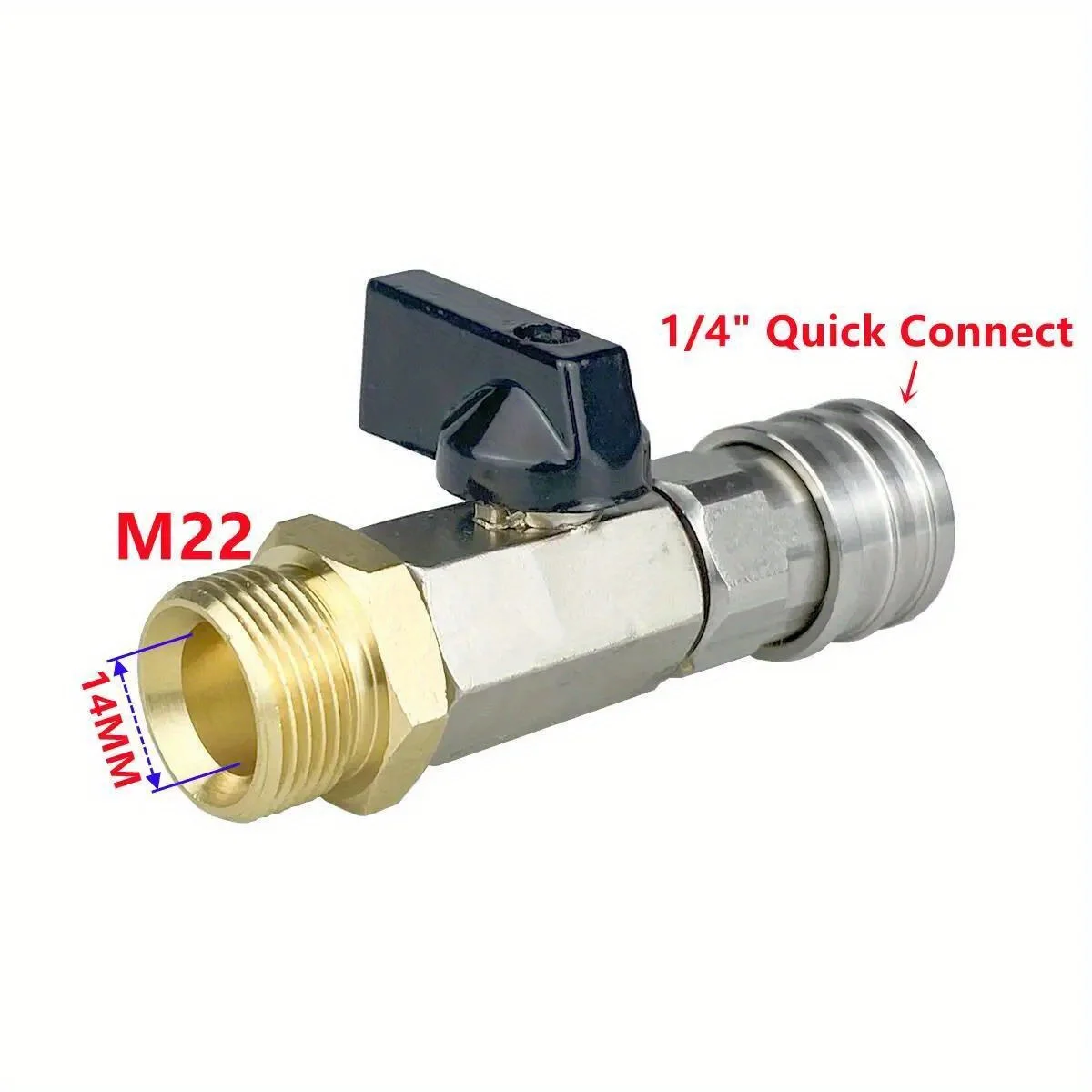 Heavy-Duty Ball Valve Kit for Pressure Washer 1/4