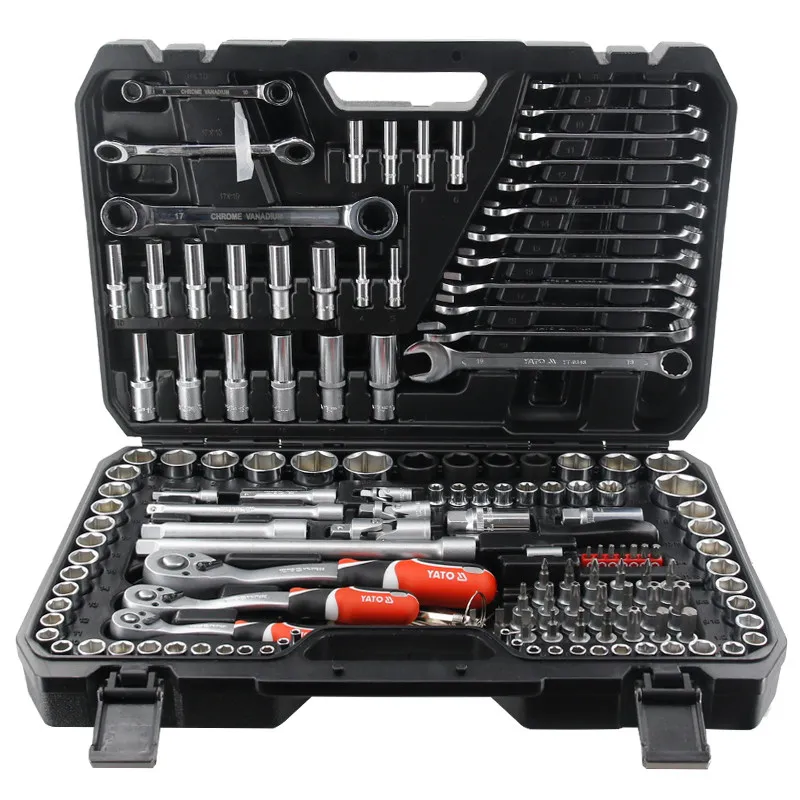 New Sleeve Wrench Set 1/2 Large 1/4 Small 3/8 Zhongfei Car Maintenance Casing Ratchet