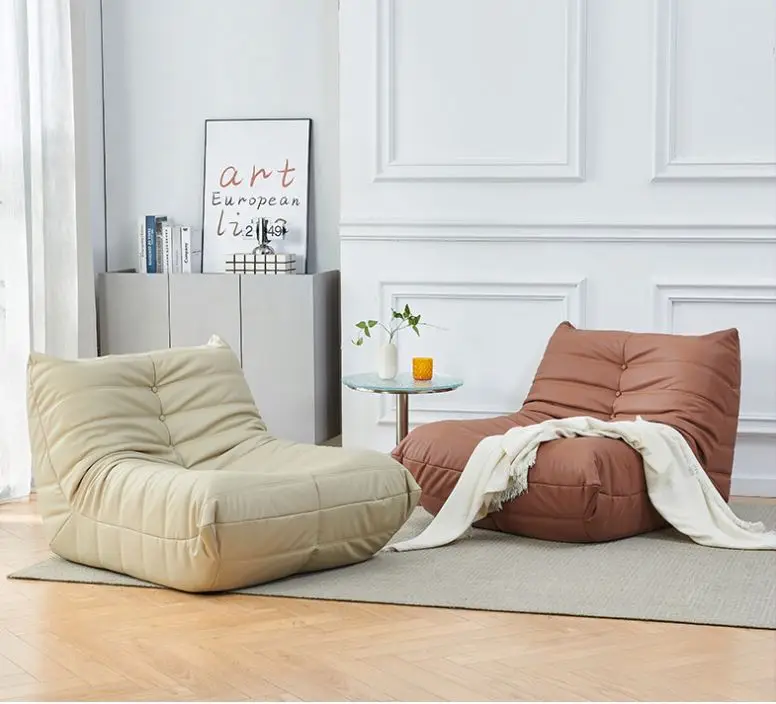 Sofa Single Bean Bag Sofa Light Luxury Creative Designer Living Room Bedroom Caterpillar Lounge Chair