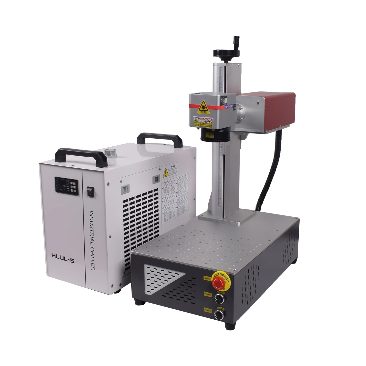 CRS 15 W UV-Laserbeschriftungsmaschine für Glas, Kristall, Metall, Kunststoff, Holz, 10 W, 5 W, UV-Lasergravur, Wasserkühler, Lasergravierer