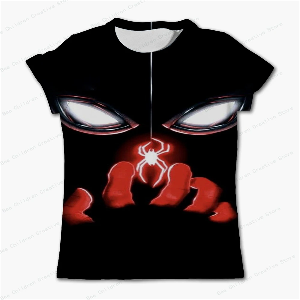 

Marvel Spiderman 3d Printed Summer Short Sleeve T Shirt Kids Boys Clothes Street Trend Tops T-shirt Sports Casual breathable Tee