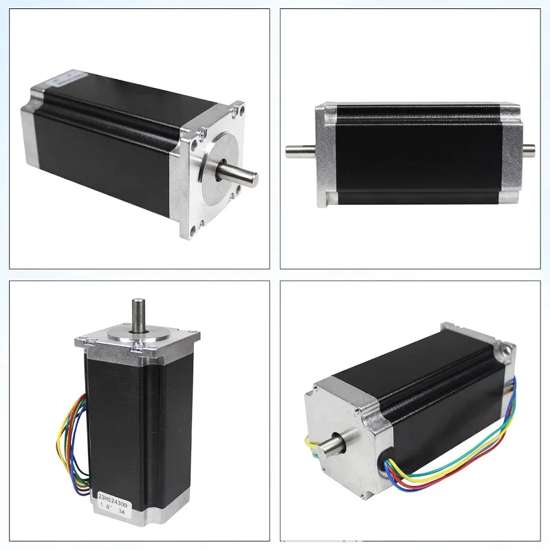 Dual Shaft 23HS2430B Nema23 Stepper Motor 425oz-in 280Ncm 112mm 3A for 3D Printer CNC Milling Lathe Router Engraving Machine