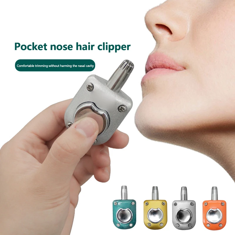 

Nose Hair Trimmer For Men Stainless Steel Manual Shaver Suitable For Nose Hair Razor Washable Portable Nose Hair Trimmer