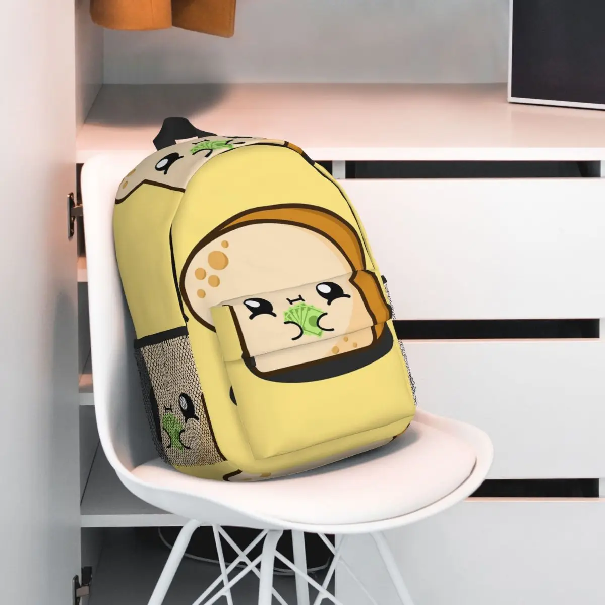 

Cute Cartoon Bread Baking Toast Backpack Student BookBag Children School Bag Laptop Shoulder Bags for Boys Girls