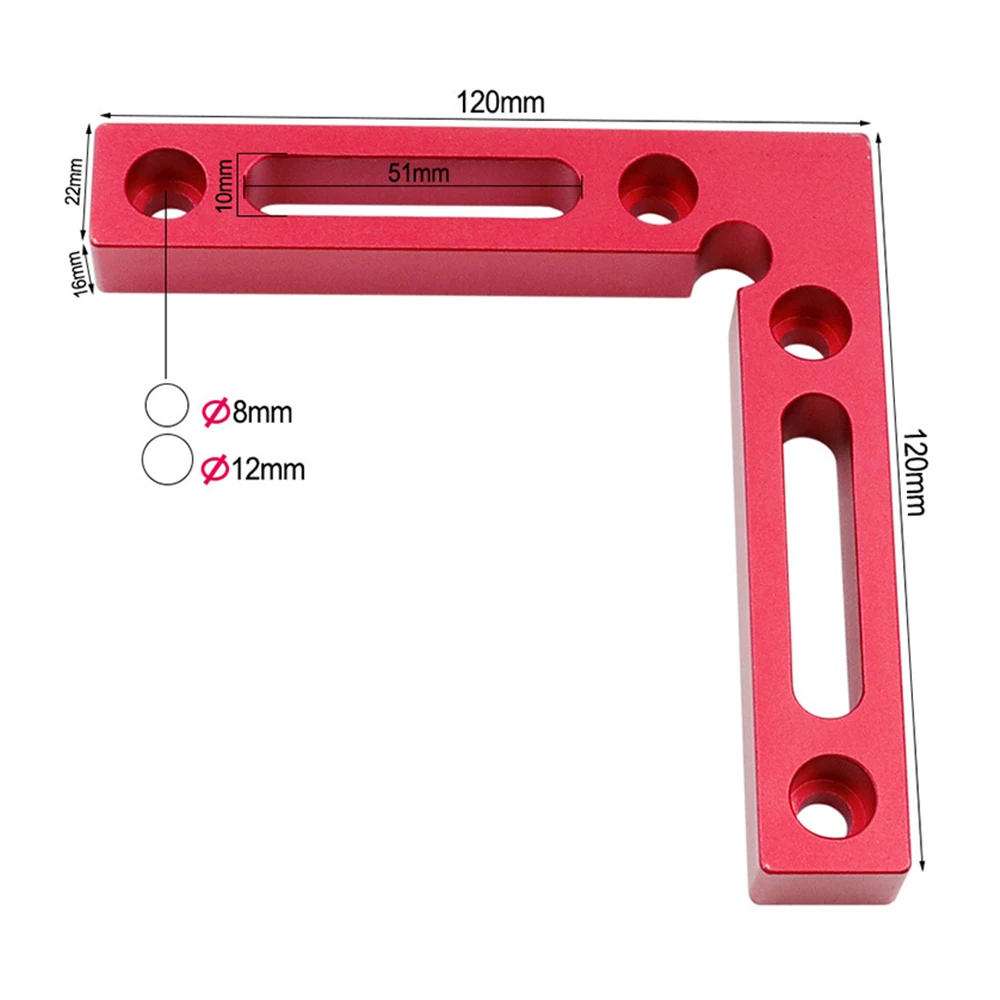 Right Angle L-Shaped Positioning Ruler 90° Drill Guide Hole Locator Doweling Hole Tools fit for DIY Carpenter Measuring Tool