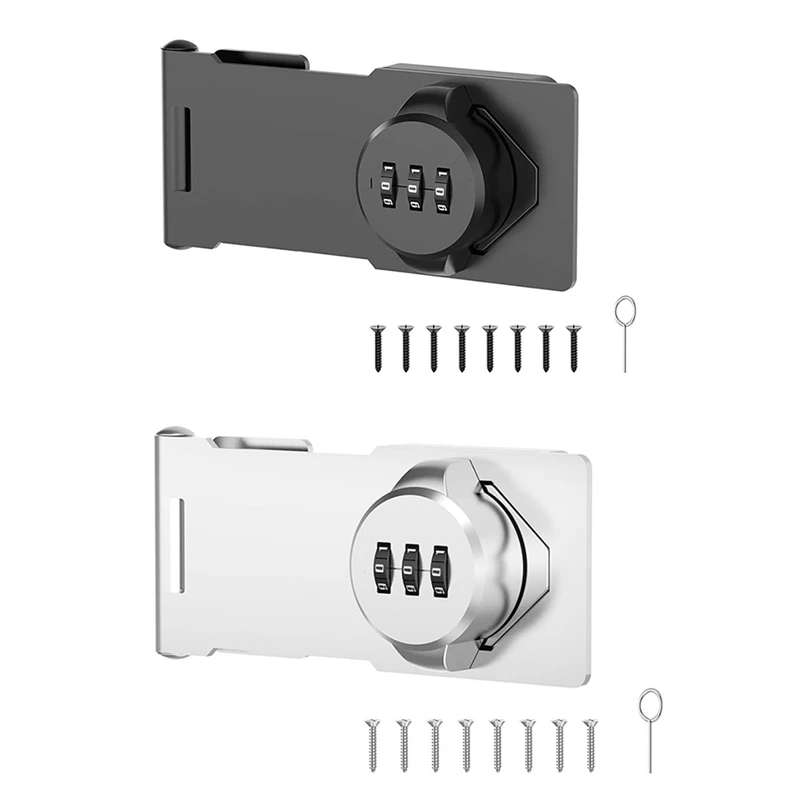 Keyless Cabinet Combination Latch,Cabinet Password Locks For Cabinet,Mailbox,Office File Cabinet Lock Black Durable Easy To Use