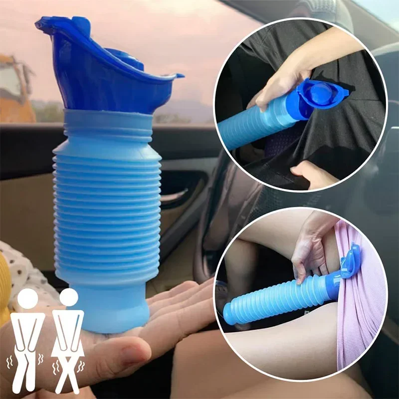 Car Adult Urinal Portable Shrinkable Personal Mobile Toilet Potty Women Kid Pee Bottle for Outdoor Auto Travel Traffic Camping
