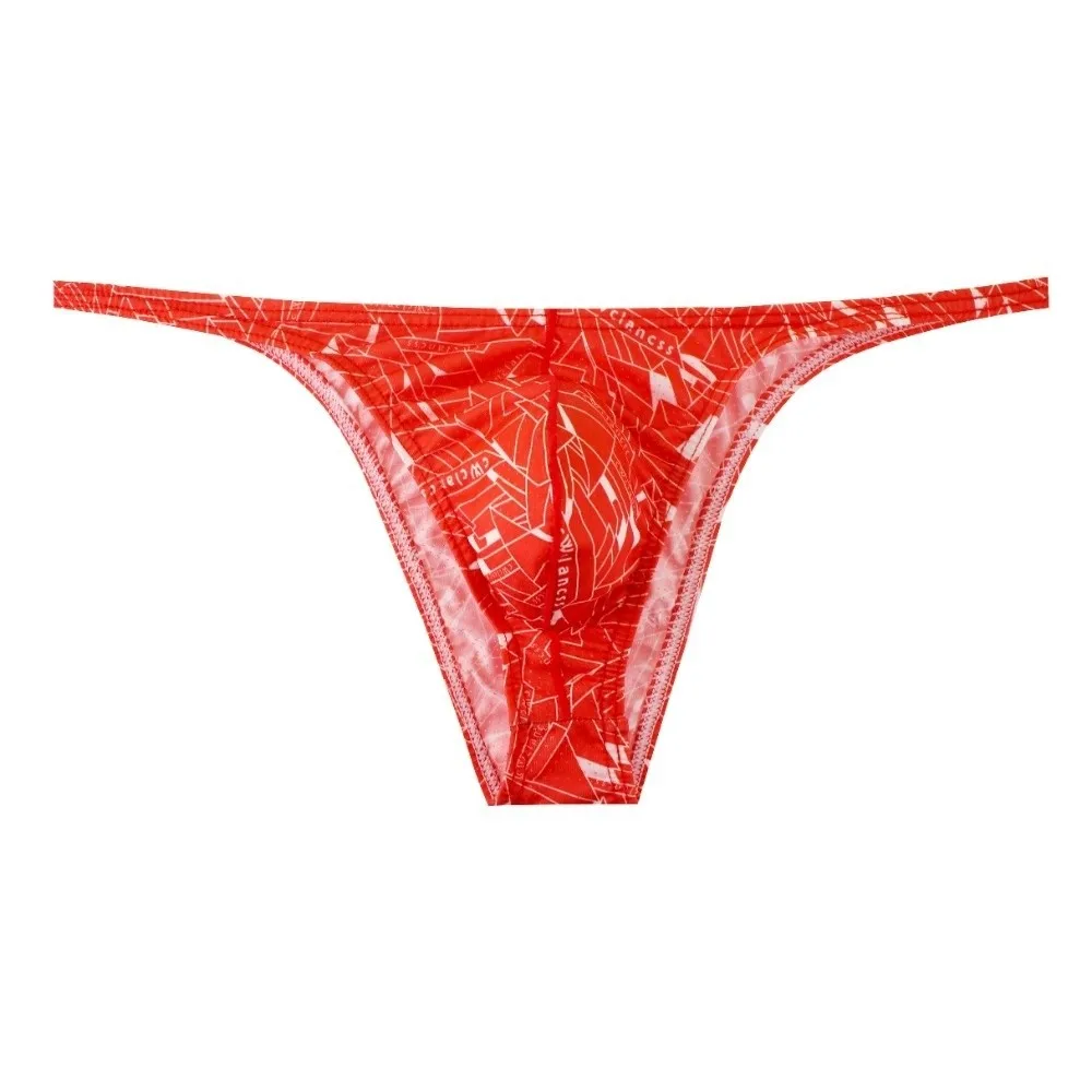 

Simple Low Waist Male Underwear Stretch Mesh Men Briefs Breathable Fashion Geometric Pattern Panties Gifts