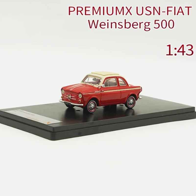 

PREMIUMX 1/43 USN-FIAT Weinsberg 500 Alloy Car Model Static Collection Decorated Holiday Gifts Toys