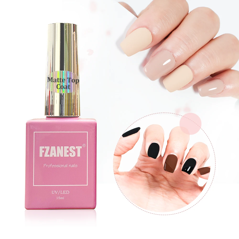 FZANEST-Verhéritage à ongles gel UV, couche de base et de finition, dure plus de 30 jours, 15ml, 256