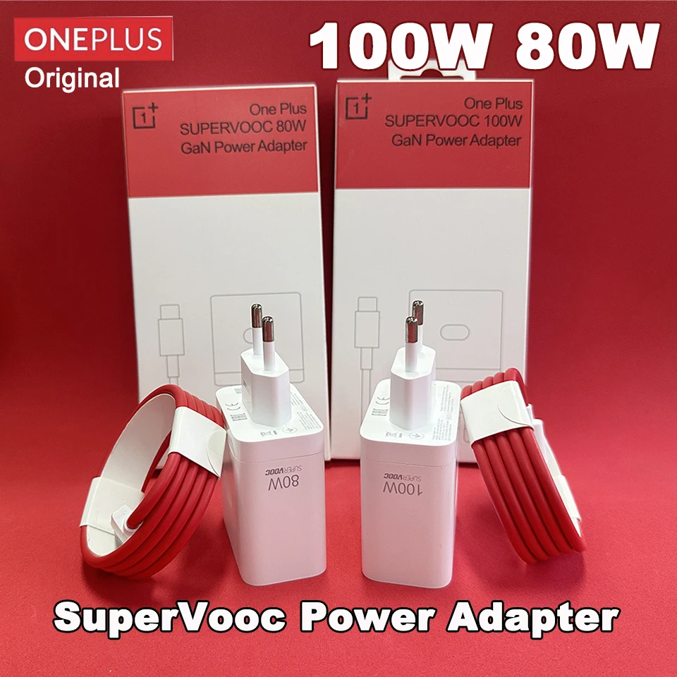 Oneplus SUPERVOOC 100W 80W cargador Original Super VOOC adaptador de corriente EU One Plus 13 12 11 10 Pro Nord 5 4 CE4 3 para OPPO Realme