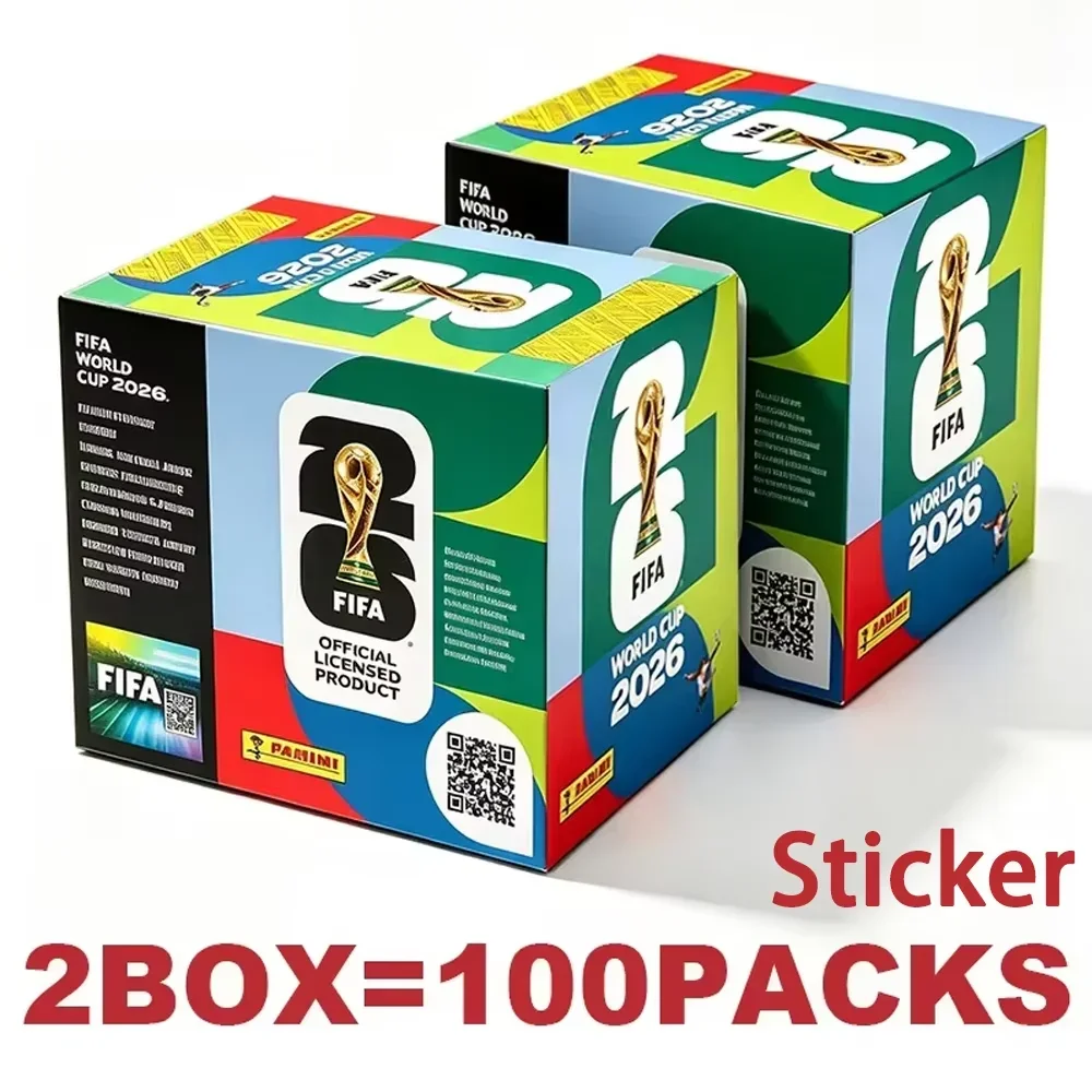 Panini2026 World Cup Sticker Box Soccer Football Collectibles Player Sticker Complete Album Gift For Teen Football Fans