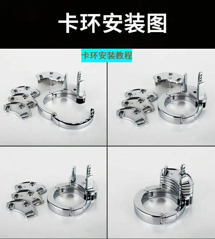 Size Adjustable Metal Chastity Cage Urethral Penis Lock Penis Cage Chastity Cock Ring Cock Cages for Men Gay Chastity Sex Toys 2