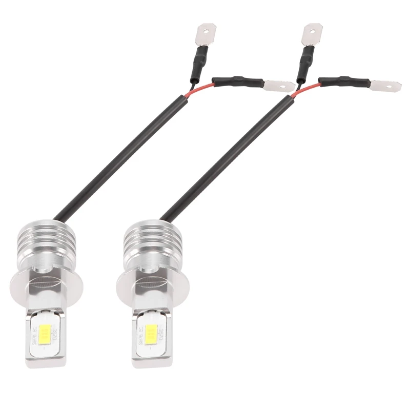 2X H3 Super Bright LED Headlight Fog Light Driving Lamp Bulb Kit 6000K White 10W CNIM Hot