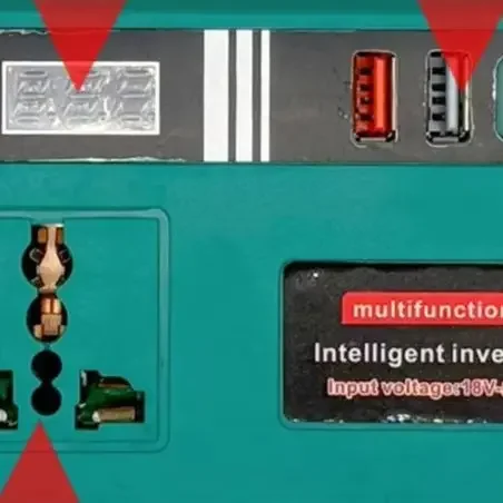 

Battery Converter Inverter Adapter DC18V To AC 220V For Dayi For A3/2106 Battery Battery Converter Inverter Adapter DC18V To AC