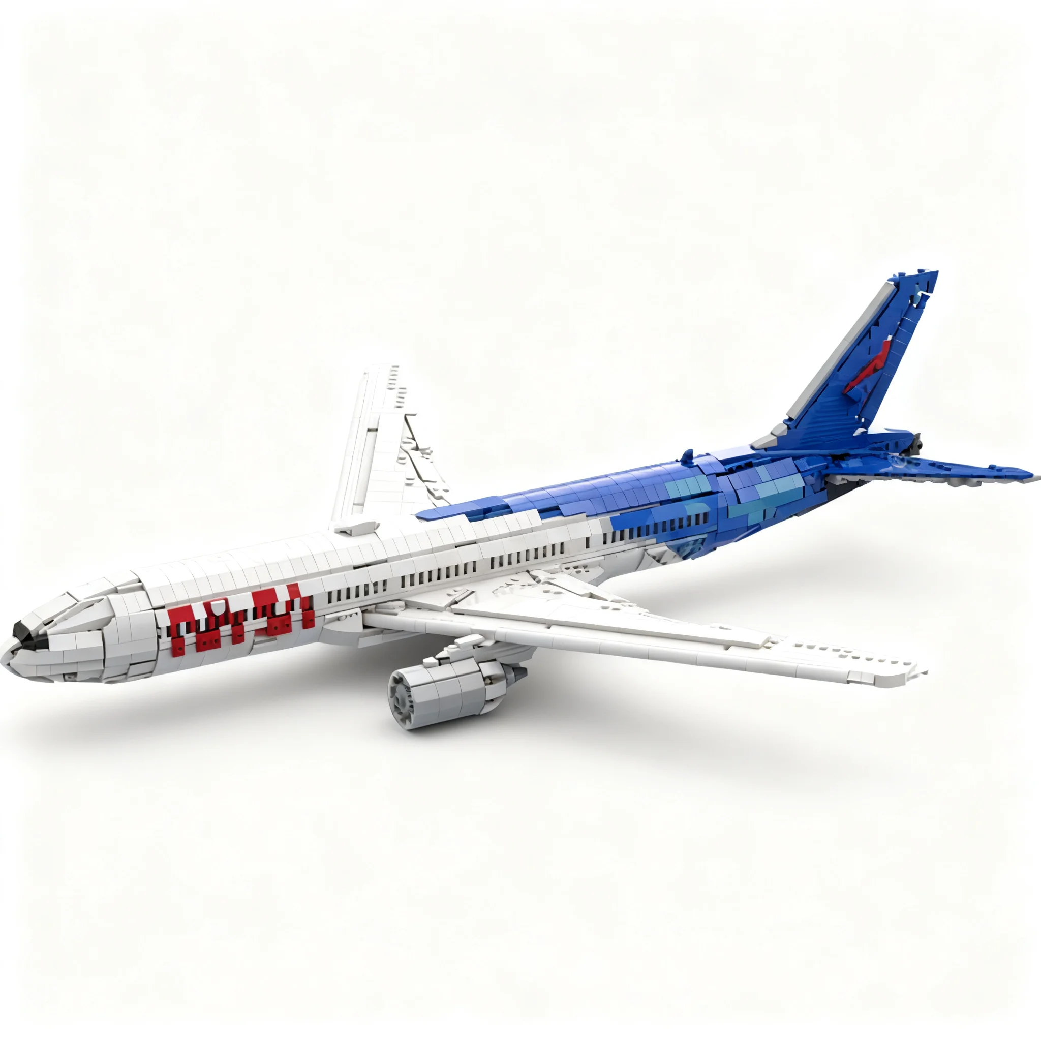 2729pcs MOC NASAS Airborne Science Program Boeings 777-200 Interior Icons Model Building Blocks Assemble Brick DIY Birthday
