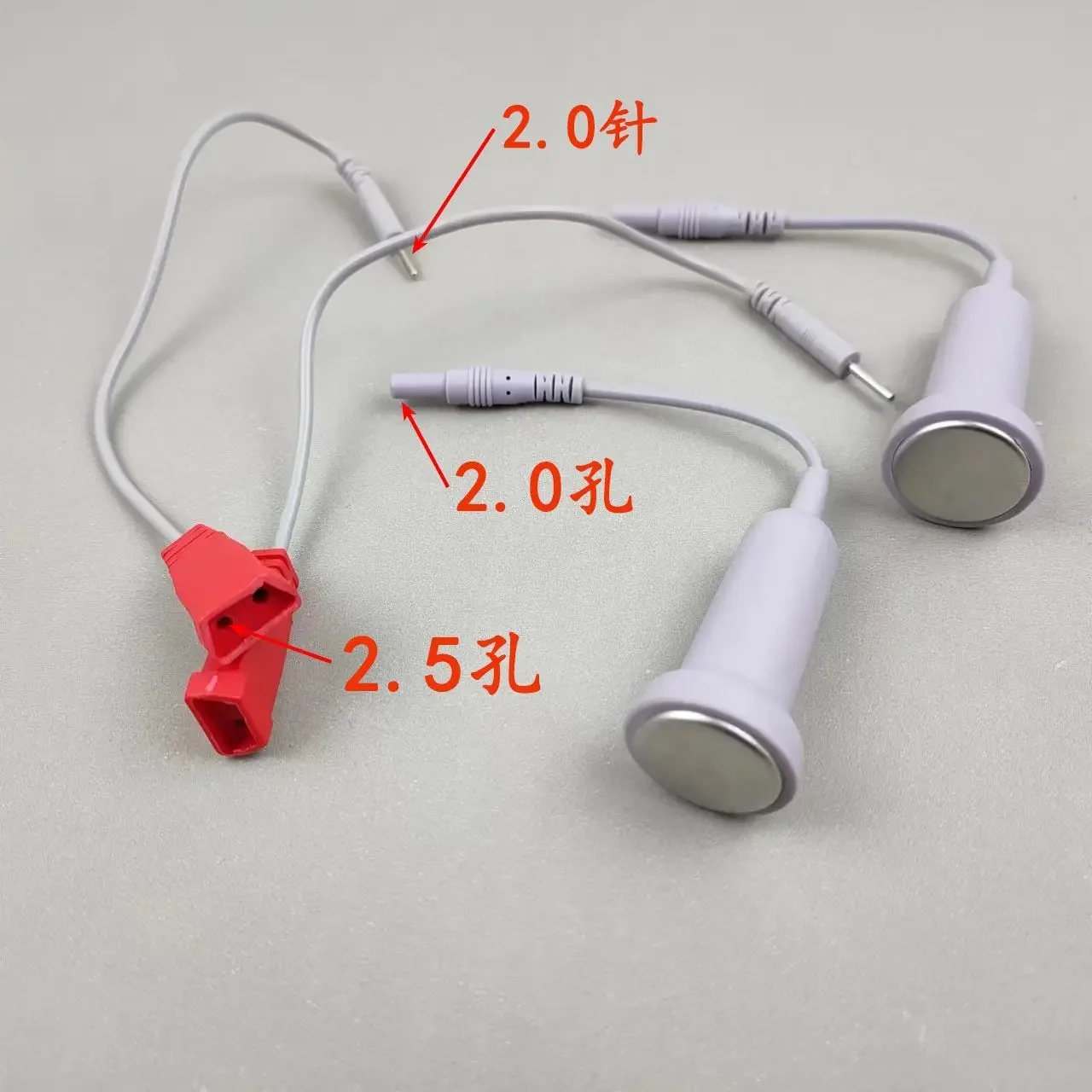 

2pcs 1 Pairs Magnetoterapia Water Therapy Head Accessories Physiotherapy or Together 2pin Wire for TENS&EMS Use KXS-P20