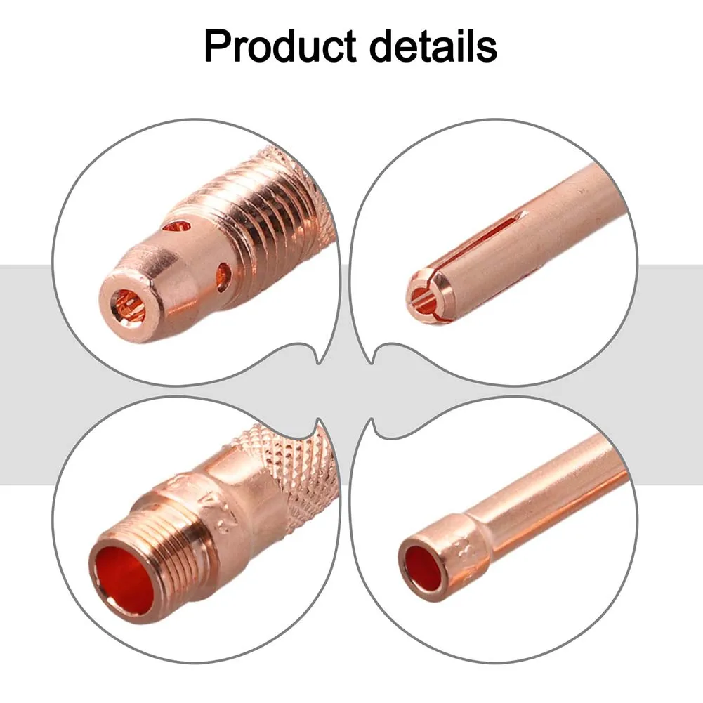 5PCS 2 4mm For TIG Welding Collet Body and Collets for WP for 17 18 26 Torches Compatible with PTA and PTW 18 Series
