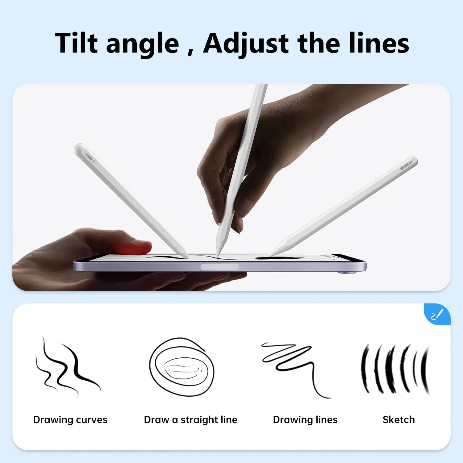 Magnetic Wireless Charging Stylus Pen For Apple Pencil 2 1 iPad Pencil Palm Rejection Tilt Pen for iPad Air 4 5 Pro 11 12.9 Mini