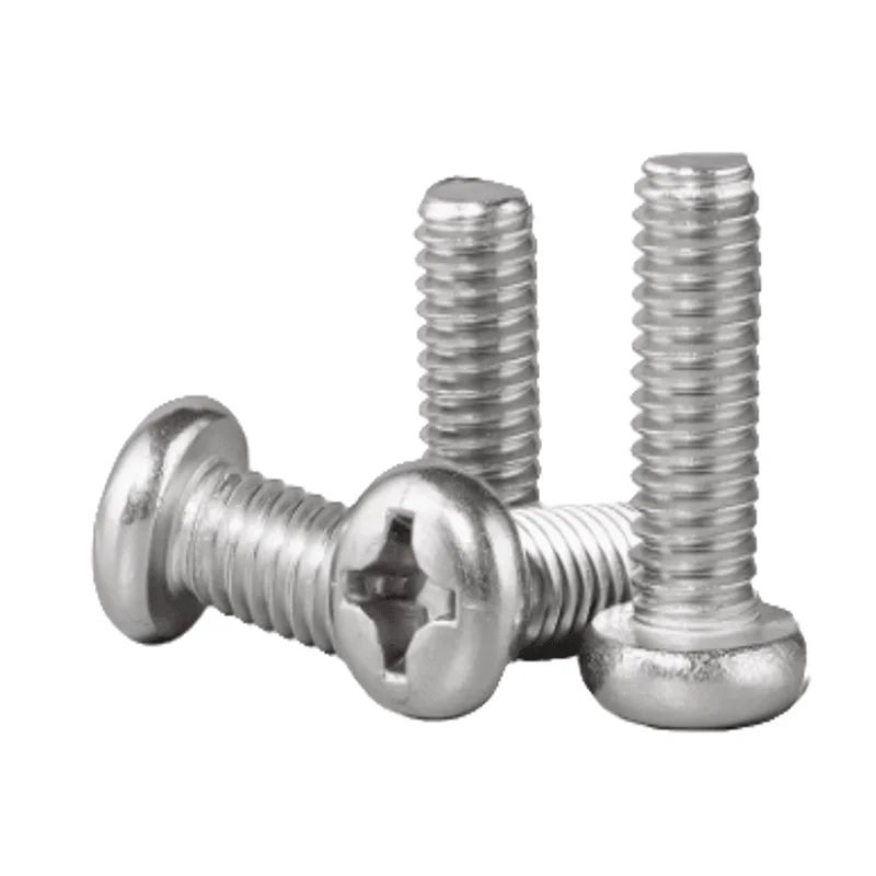 Viti a testa cilindrica con incasso a croce in acciaio inossidabile M5 304 Vite a macchina Rounnd Phillips DIN 7985