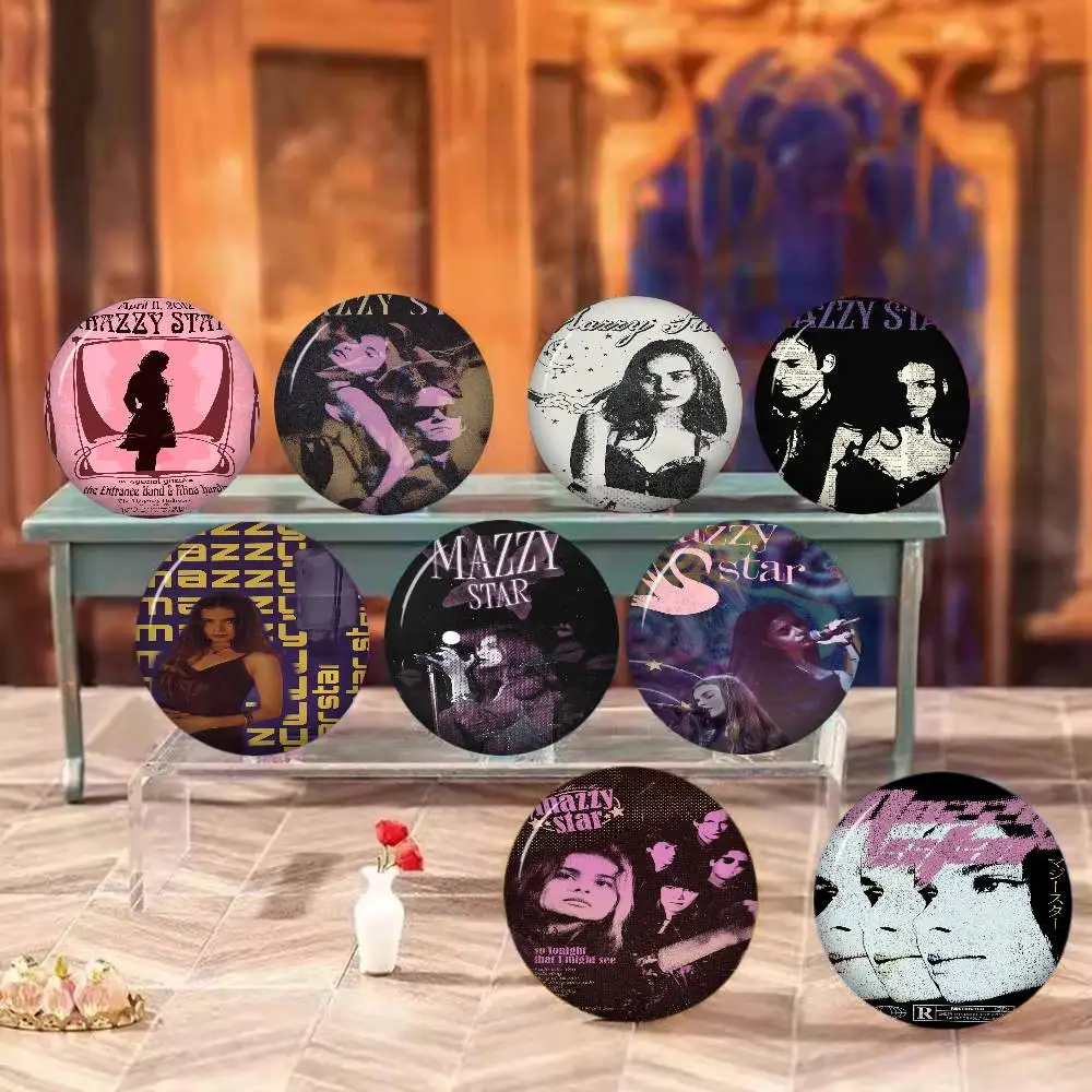 Music Album M-Mazzy Star Soft Button Pin Bright Printed Icon Gift For Friends Badge Collar Brooch Lapel Pin Metal