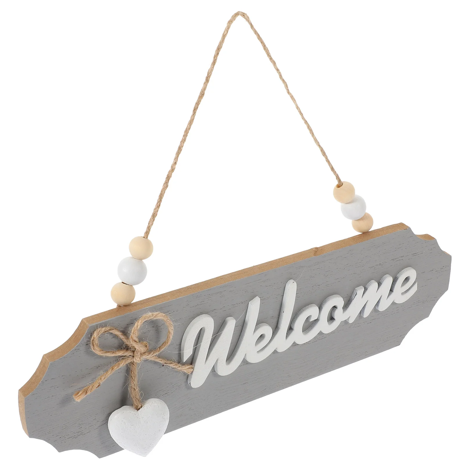 Outdoor Decor Double Sided Store Sign Front Welcome Porch Decorations Personalised Signs for Home Grey Standing