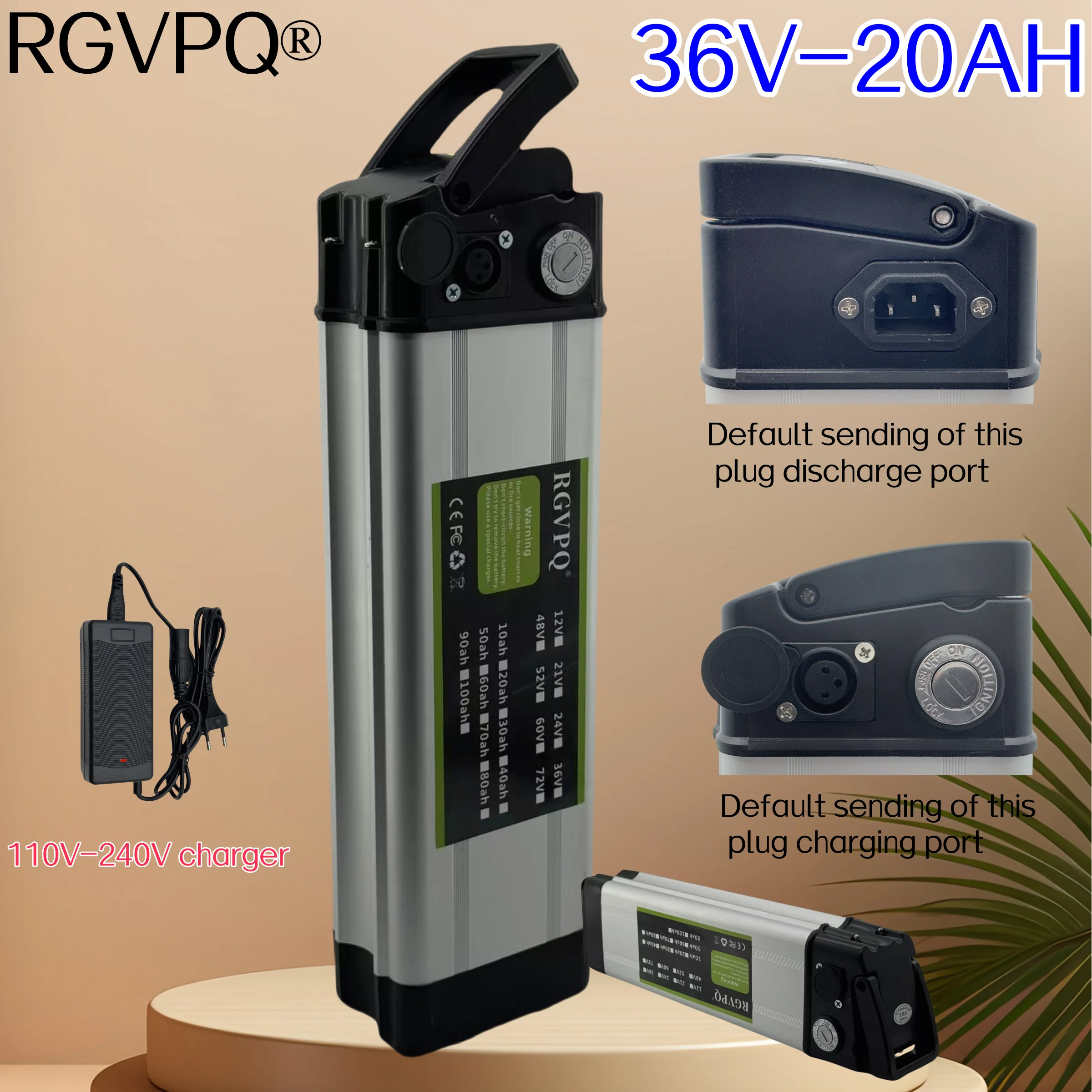 

Air express, electric scooter lithium-ion battery, 36V50AH 18650 large capacity, suitable for equipment below 500W-2000W