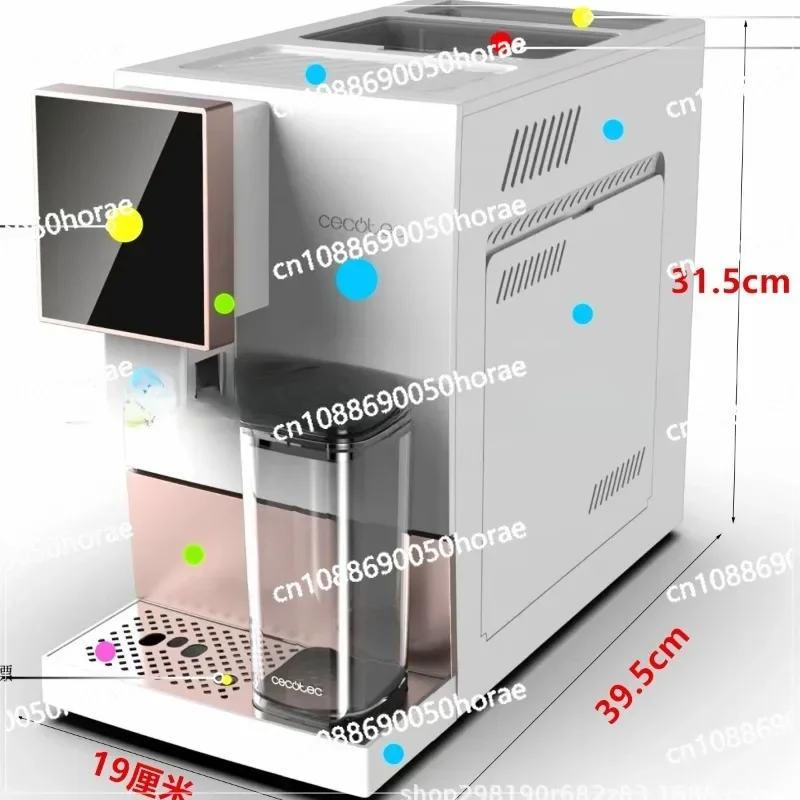 New English Version of Fully Automatic Office Touch Screen Instant Grinding Fully Automatic Coffee Machine